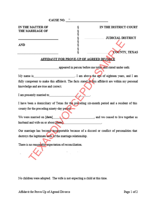 How To File For Divorce in Texas Without A Lawyer/Uncontested/No Children